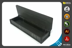 Wooden Pen Box, Gift Jewellery Box, Laser Cut File Product Image 4
