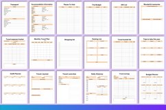 2024 Travel Planner KDP Canva Interior Product Image 4