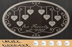 Members of Our Family Ellipse Boards / Family Tree Signs 307 Product Image 4