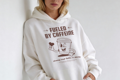 Retro Coffee T-Shirt Cartoon Design Product Image 4
