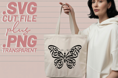 4x Butterfly Designs Tribal Silhouette Outline SVG Cut Files Product Image 5