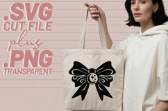 4x Gothic Skull Bow Moon Star Spiderweb SVG Cut Files Shirt Product Image 4