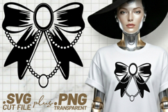 4x Bow Silhouette Outline Sketch Ornate SVG Cut Files Shirt Product Image 4