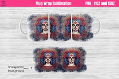Catherine Skull Mug Sublimation 11OZ and 15OZ Product Image 1
