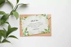 Floral Funeral Thank You Card, Ms Word & Photoshop Template Product Image 3