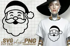 4x Cowboy Santa Christmas SVG Cut Files Western Holiday Shirt Product Image 4