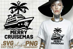 4x Merry Cruisemas Santa Cruise SVG Cut Files Holiday Shirt Product Image 4