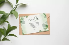 Floral Funeral Thank You Card. Ms Word and Photoshop Product Image 4