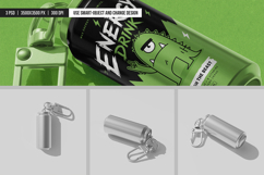 Can Keychain with Carabiner Clip Mockup Product Image 4