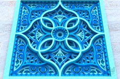 Multilayer Mandala Pattern Shadow Box Mandala SVG DXF - M255 Product Image 6