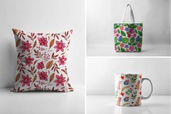 Vibrant Hand-Drawn Leafy Floral Patterns Product Image 4