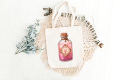 Watercolor Love Potion Bottles Clipart Product Image 4