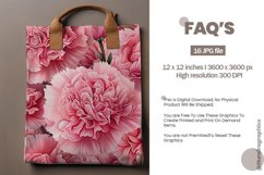 Carnations background Digital Papers, Flowers Pattern Product Image 2