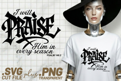4x Christian Praise Him Every Season Psalm SVG Cut Files Product Image 4