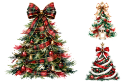 Christmas Tree Clipart Bundle, Holiday Sublimation PNG Product Image 4