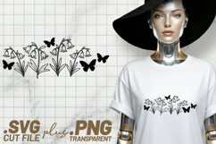4x Floral SVG Butterfly Daisy Border Files Cricut PNG EPS Product Image 2