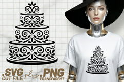 4x Wedding SVG Bride Groom Cake Cut Files PNG Cricut DIY Product Image 4