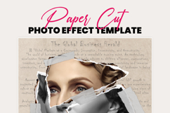 Editable ripped paper cut portrait effect Product Image 4
