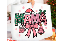 Mama Christmas Png, Boho Christmas Tree Product Image 1