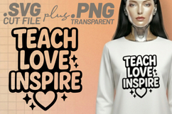 4x Teacher Designs SVG Cut Files Cricut Sublimation Shirt Product Image 4