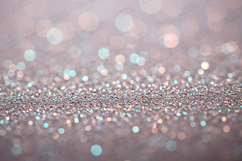 Pink Silver Glitter Bokeh Background Subtle Shimmer Product Image 1