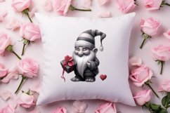 Black Gnome Valentines Day Clipart Bundle Product Image 7