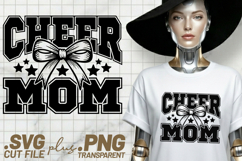 4x Cheer Mom Cheerleader Pom Poms Stars SVG Cut Files Shirts Product Image 4