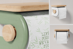Toilet Tissue Paper Roll Mockup Product Image 4