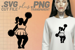 4x Cheer Megaphone Bow Cheerleader SVG Cut Files Shirt Product Image 4