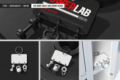 Gym Keychain with Charms Mockup Product Image 4