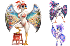 Funny Beach Seagulls Sublimation PNG Product Image 4