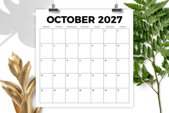 2027 Square Bold 12x12 Inch Monday to Sunday Calendar Product Image 4
