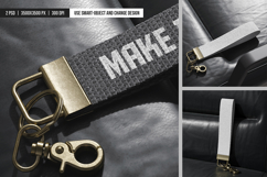 Cotton Wristlet Strap Keychain Mockup Product Image 4