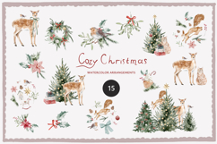 Cozy Christmas Watercolor Set Product Image 5