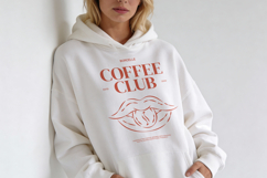 Coffee Club Modern Graphic T-Shirt Product Image 4
