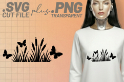 4x Wildflower SVG Meadow Border Files Cricut PNG EPS Product Image 2