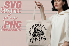4x Fitness Everything Hurts Lift Raise Dead Demons SVG Files Product Image 4