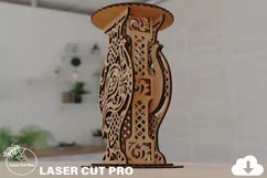 3D Decorative Wooden Pots Vase Flower Vase New Home Gift Product Image 2