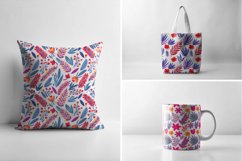 Colorful Floral &amp; Leafy Pattern Set Product Image 4