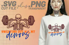 4x Fitness One Better Every Day Demons SVG Cut Files Shirt Product Image 4