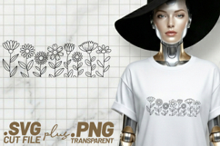 4x Floral SVG Butterfly Wildflower Border Cricut PNG EPS Product Image 2