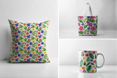 Vibrant Watercolor Floral Pattern Set Product Image 4