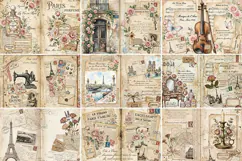 Paris Journal Junk Journal Digital Kit| Junk Journal Product Image 5
