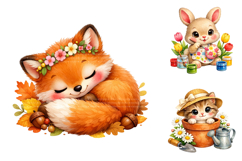 Kawaii Baby Animal Clipart Bundle Product Image 4