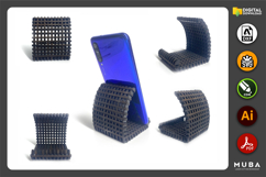 Phone Stand Laser cut file Phone holder SVG file Wooden Product Image 4