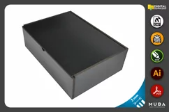 5 pcs Sizes Wooden Box, Jewellery Box Gift, Laser Cut File Product Image 4
