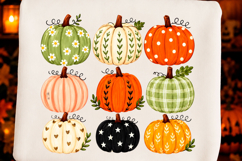 Patterned Pumpkin Patch Png T-shirt Product Image 1