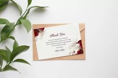 Floral Funeral Thank You Card, Ms Word & Photoshop Template Product Image 3