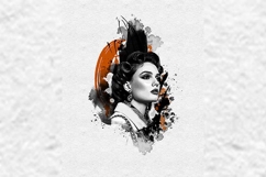 Ink Splash Portrait Wall Art Template Product Image 5
