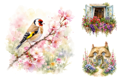 Watercolor Spring Garden Clipart Bundle, Floral PNG Product Image 4